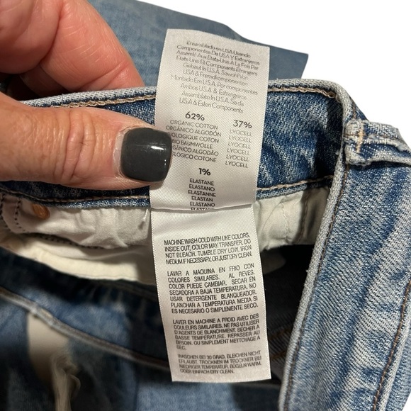 Mother The Insider Ankle Jeans Distressed Ankle and Doom Wash Size 29 Denim - Picture 6 of 8